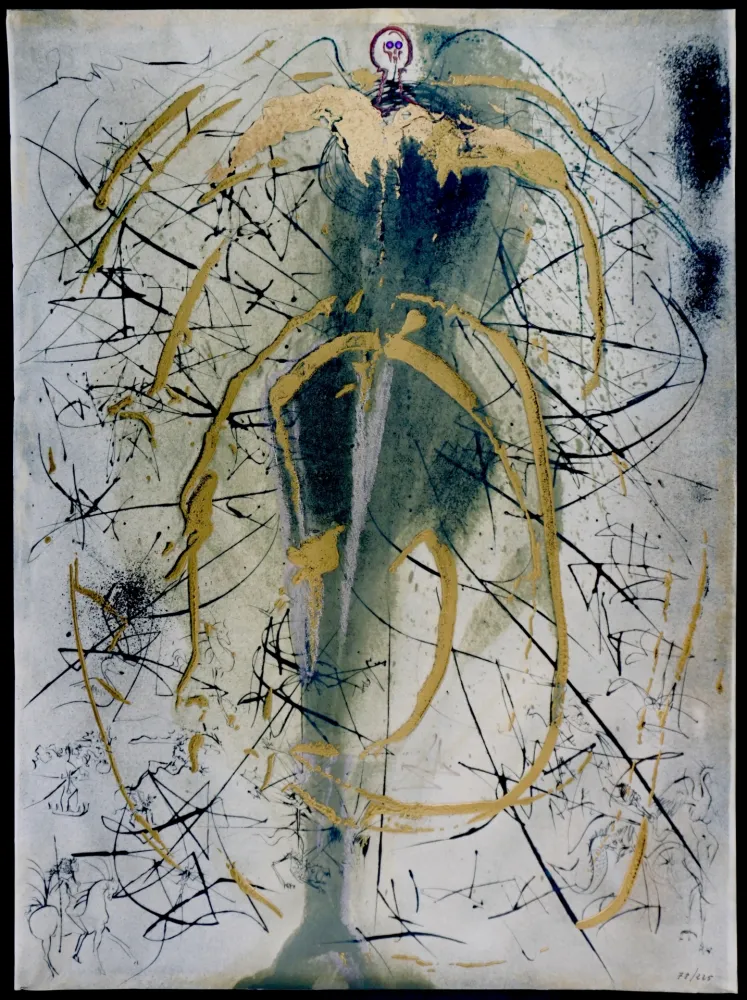 Gravura Dali - Alchimie des Philosophes The Angel of Alchemy