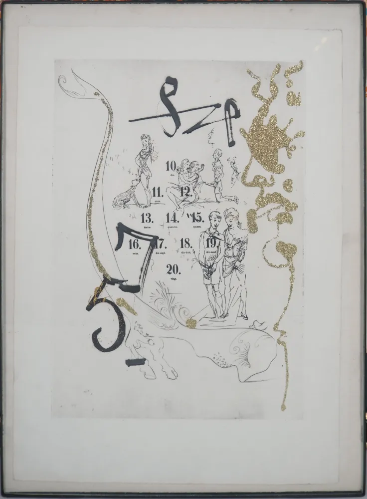 Gravura Dali - Amours jaunes