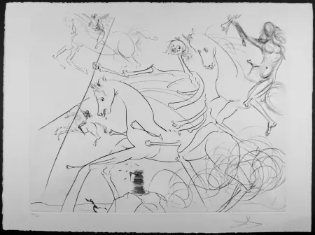 Gravura Dali - Apokalyptische Reiter (Apocalyptic Rider)