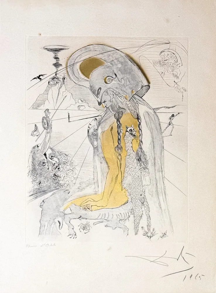 Gravura Dali - Athene