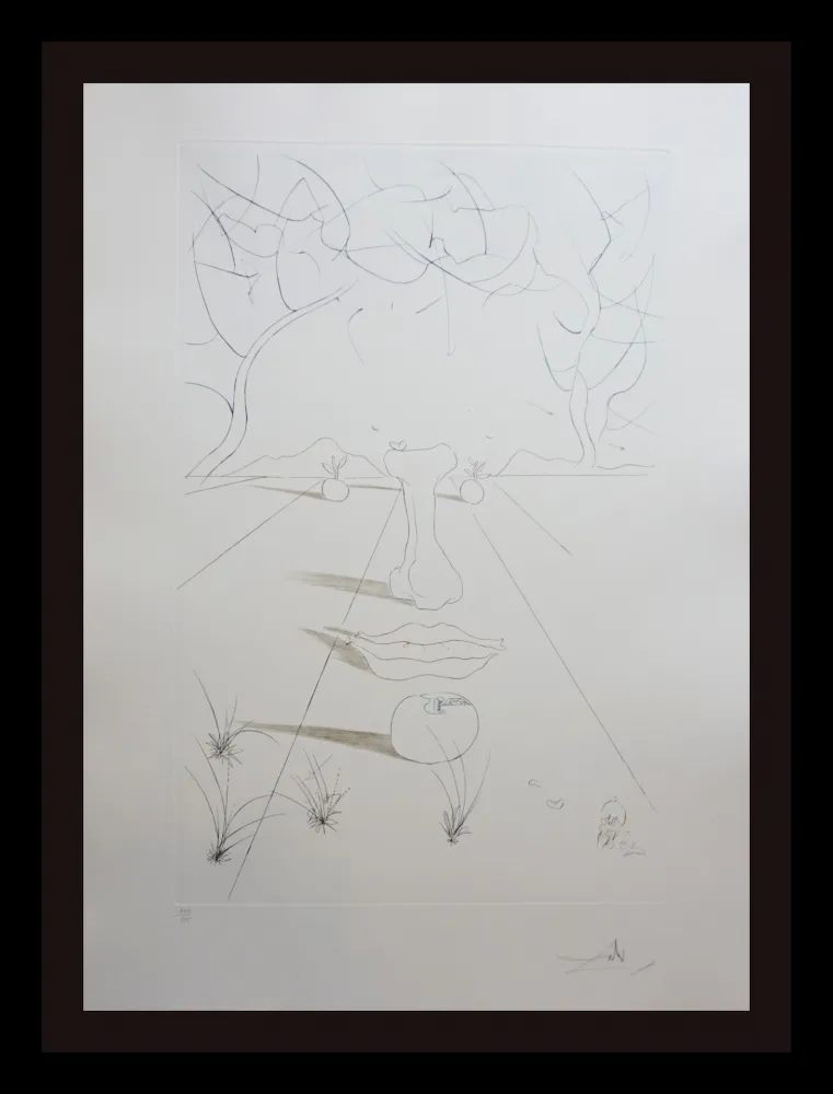 Gravura Dali - Aurelia Visage Surrealiste