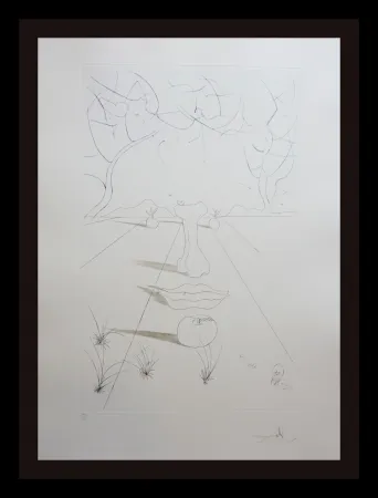 Gravura Dali - Aurelia Visage Surrealiste