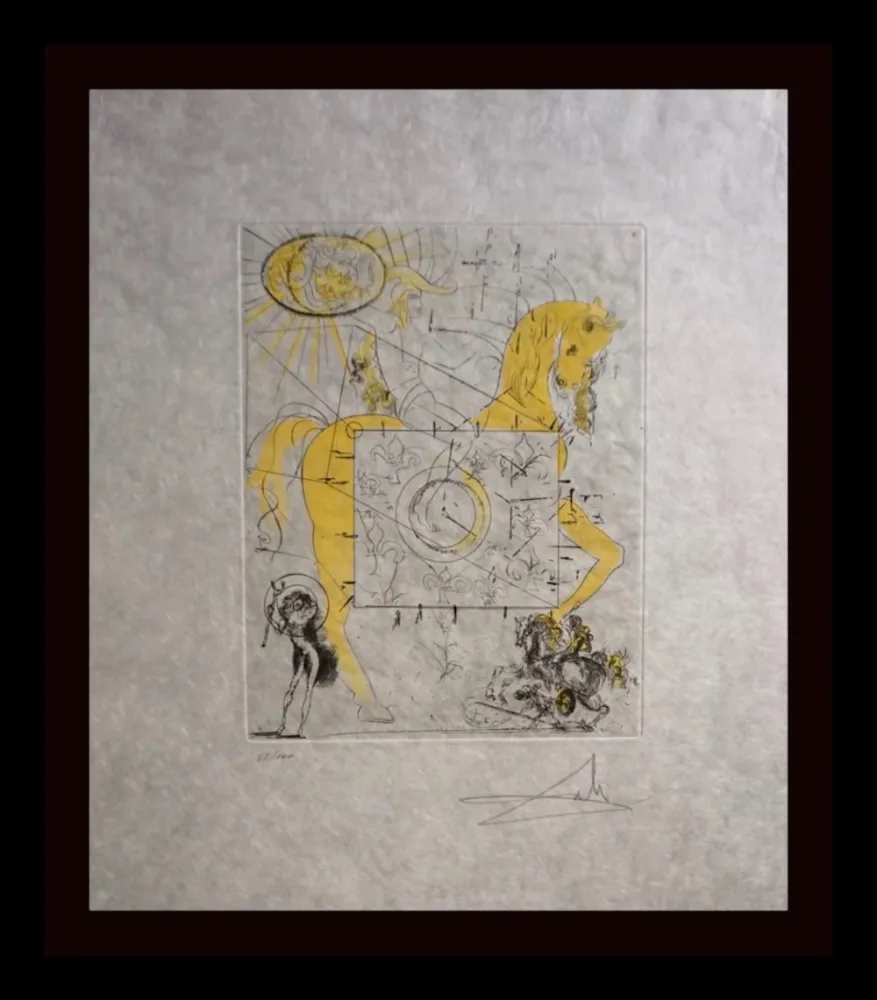 Gravura Dali - Chevalier Royal de L'Apocalypse