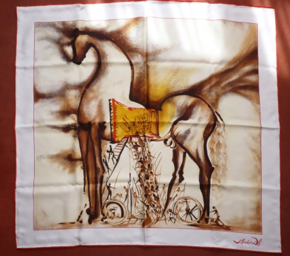 Serigrafia Dali - Chevaux daliniens - Cheval de Troie