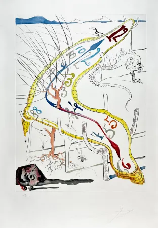 Gravura Dali - Conquest of Cosmos Frozen Watches of Space Time