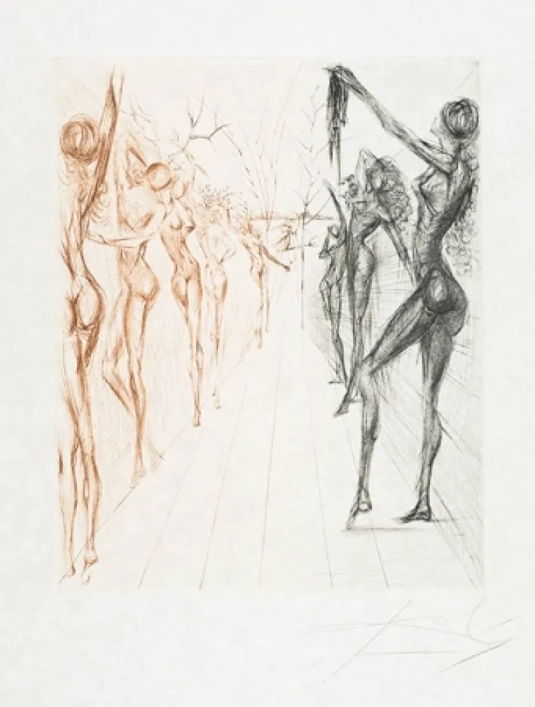 Gravura Dali - Couloir de Kathmandu (Corridor of Katmandu)