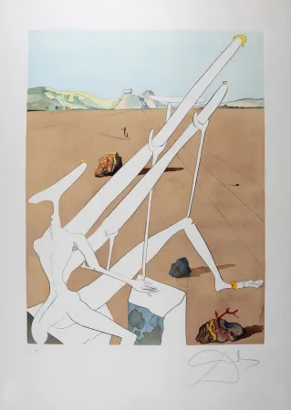 Ponta-Seca Dali - Dali martien muni d'un double microscope holo-électronique