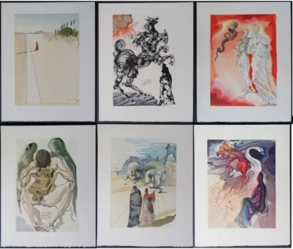 Xilogravura Dali - Divine Comedie - 100 PLATE SIGNED woodcuts