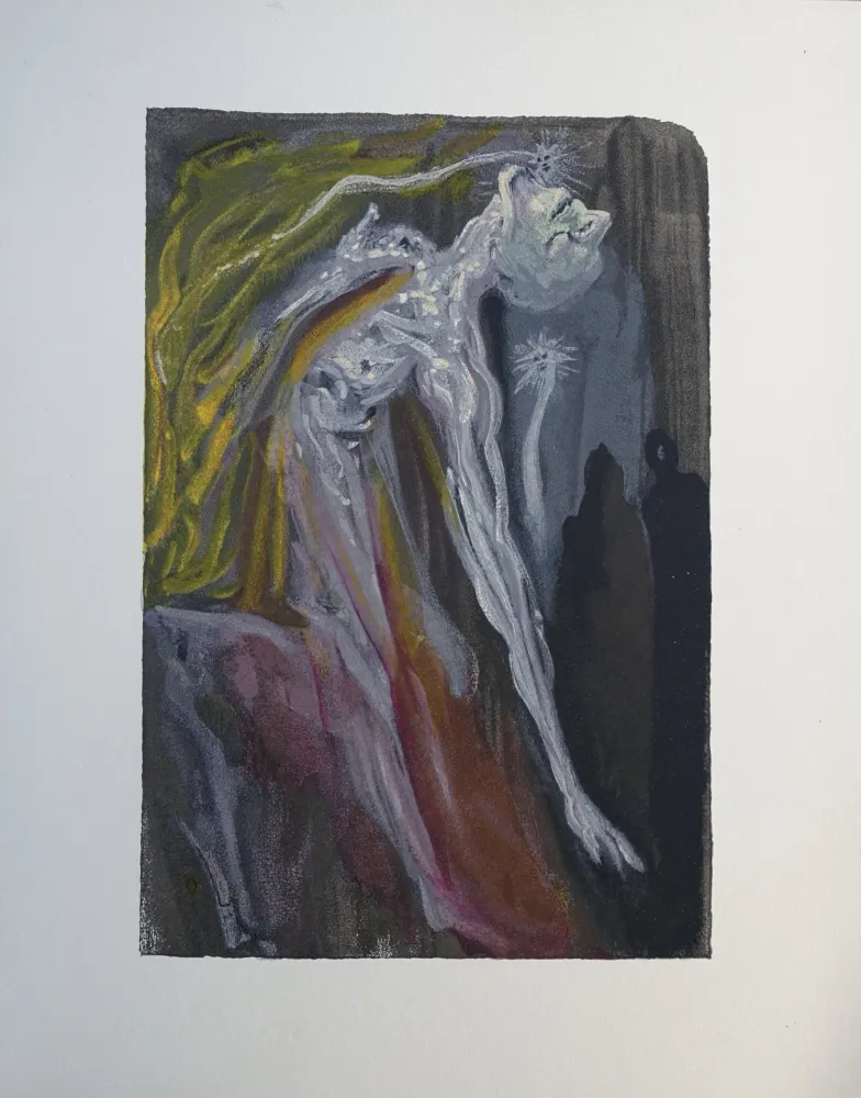 Xilogravura Dali - Divine Comédie, Enfer 9, Les furies