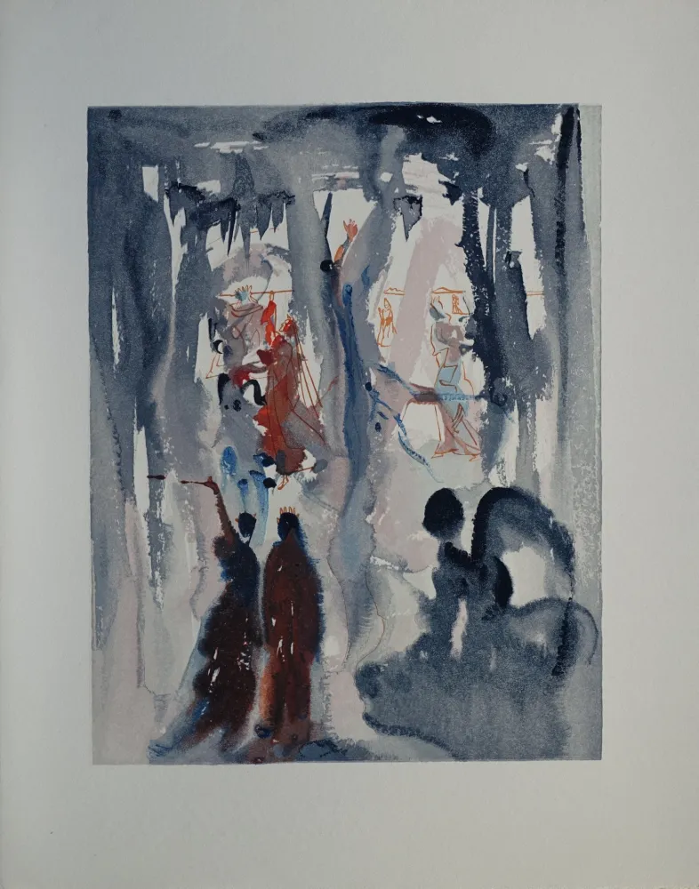 Xilogravura Dali - Divine Comédie, Paradis 13, Ainsi fut créé la Terre