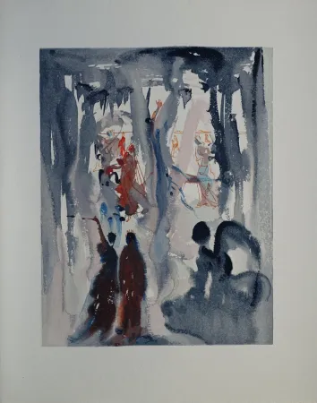 Xilogravura Dali - Divine Comédie, Paradis 13, Ainsi fut créé la Terre