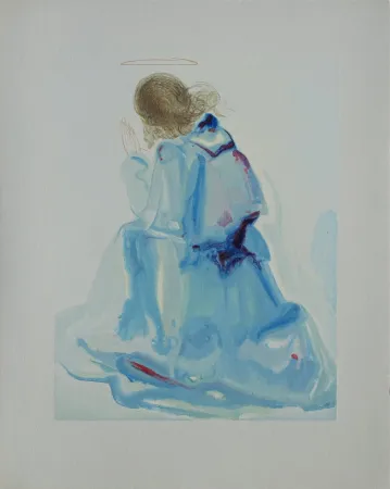 Xilogravura Dali - Divine Comédie, Paradis 2, L'ange