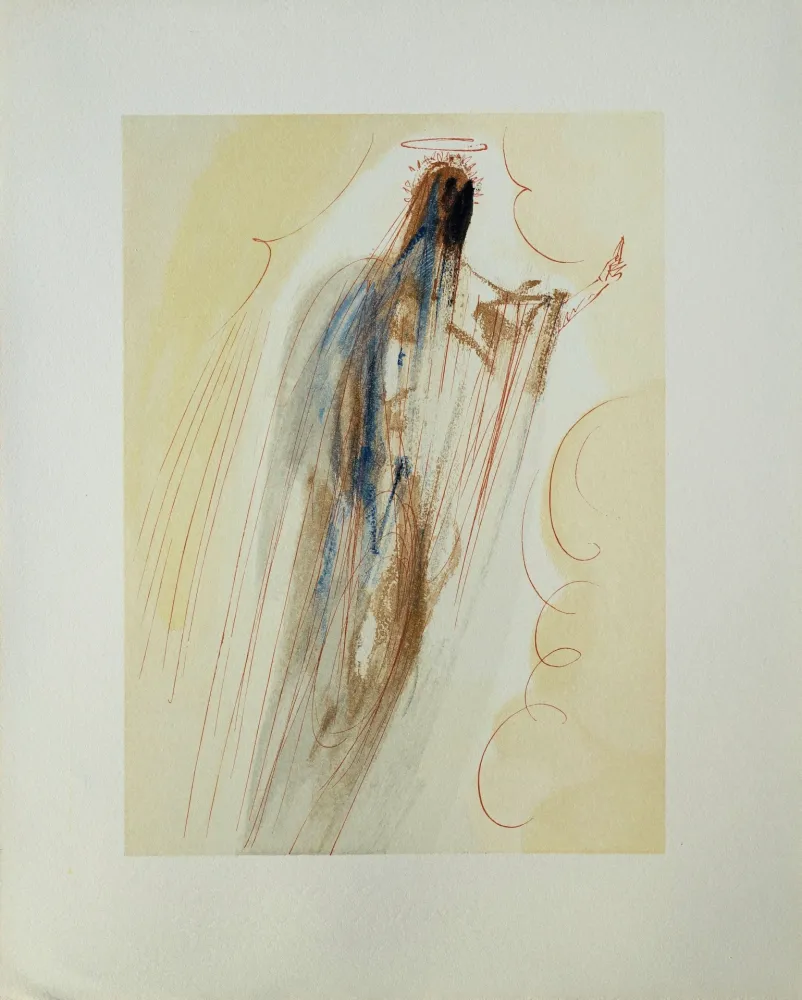 Xilogravura Dali - Divine Comédie, Paradis 29, La création des anges