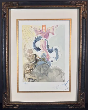 Xilogravura Dali - Divine Comedy Heaven Canto 3