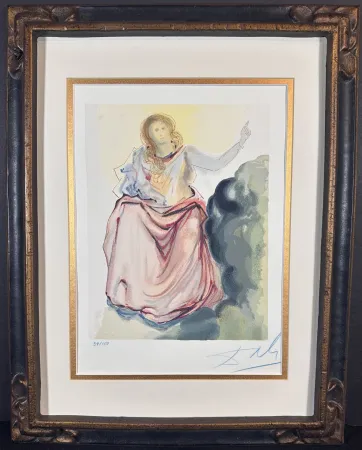 Xilogravura Dali - Divine Comedy Heaven Canto 4