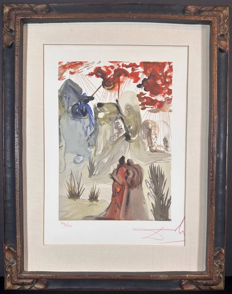 Xilogravura Dali - Divine Comedy Purgatory Canto 28