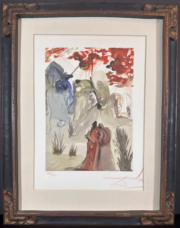 Xilogravura Dali - Divine Comedy Purgatory Canto 28