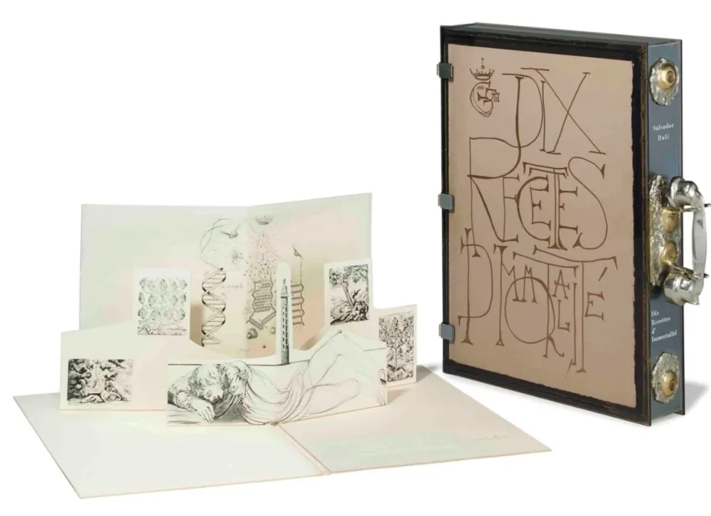 Litografia Dali - Dix Recettes d'Immortalité
