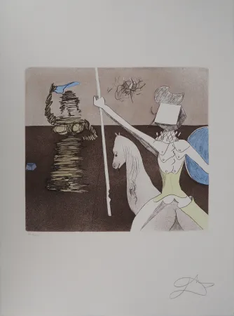 Gravura Dali - Don Quichotte, En Route pour la Bataille