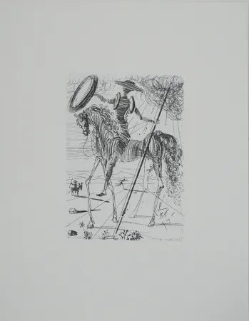 Gravura Dali - Don Quichotte et Sancho Panza