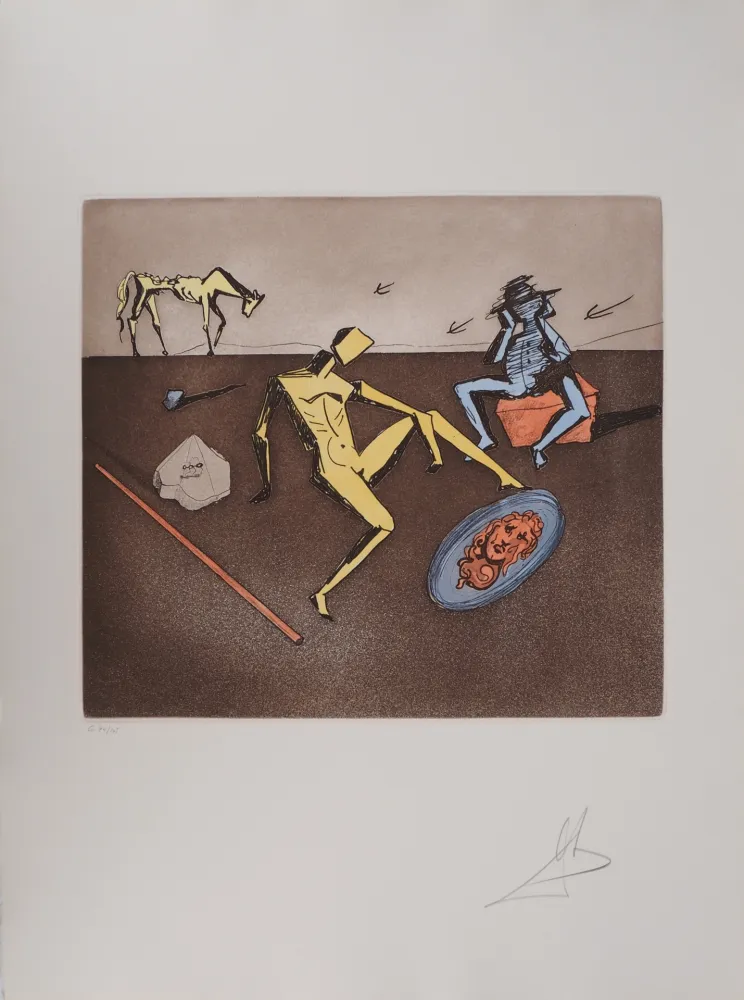 Gravura Dali - Don Quichotte, le Miroir de la Chevalerie