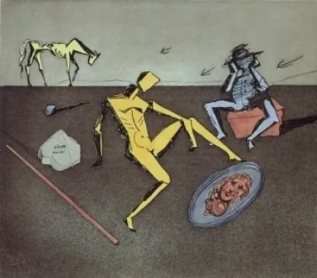 Gravura Dali - Don Quijote - le chevalier aux miroirs