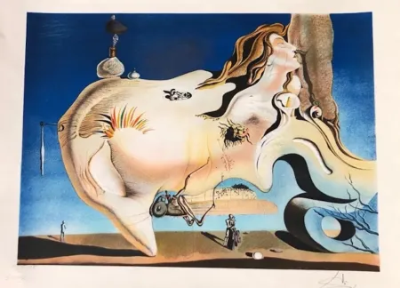 Litografia Dali - El Gran Masturbador