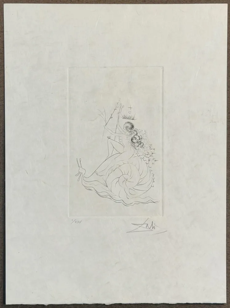 Gravura Dali - Escargot