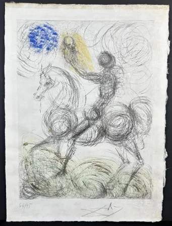 Gravura Dali - Faust Cavalier et la Mort