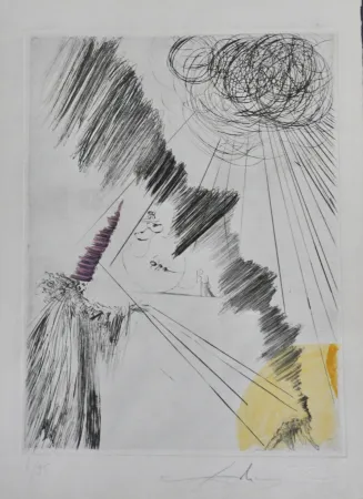 Gravura Dali - Faust Femme au Clown