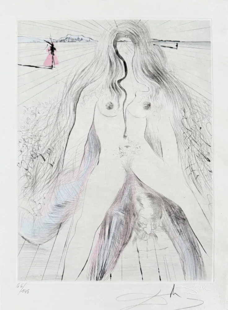 Gravura Dali - Femme à cheval