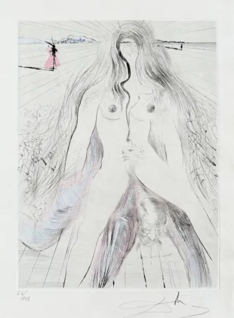 Gravura Dali - Femme à cheval