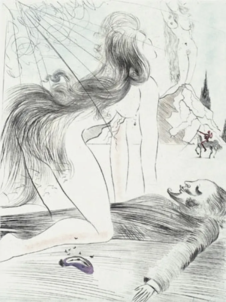 Gravura Dali - Femme a Genoux (Kneeling Woman)