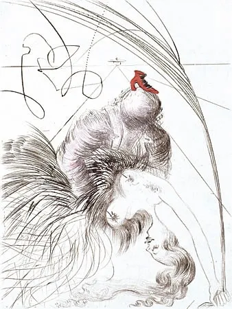 Gravura Dali - Femme a la Chaussure (Woman with Shoe)