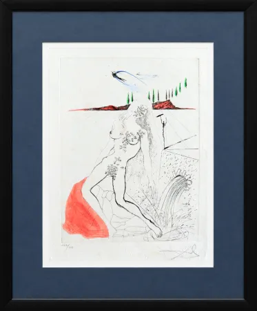 Gravura Dali - Femme à la fontaine (Woman at the Fountain)