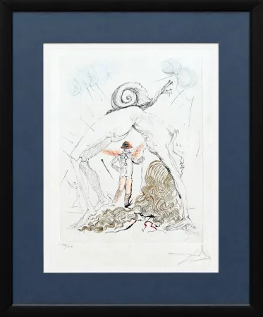 Água-Forte Dali - Femme à l’escargot (Woman with Snail)