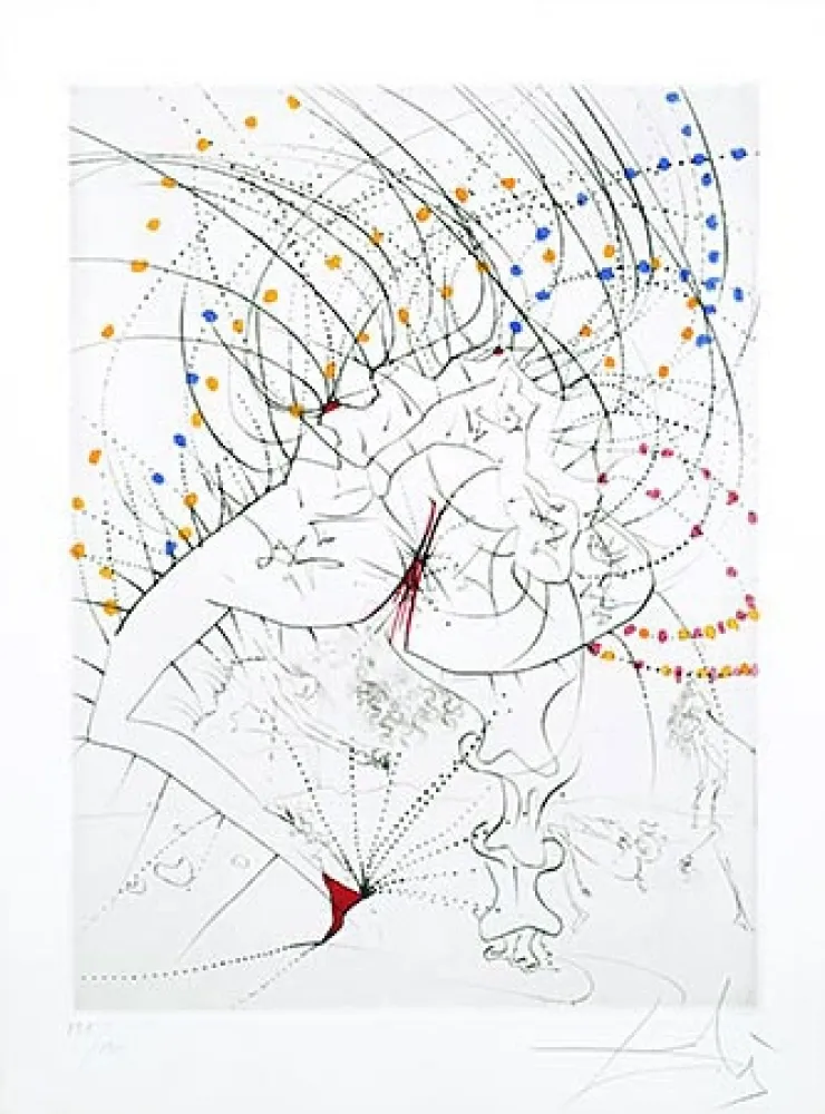 Gravura Dali - Femme-feuille (Leaf-woman)