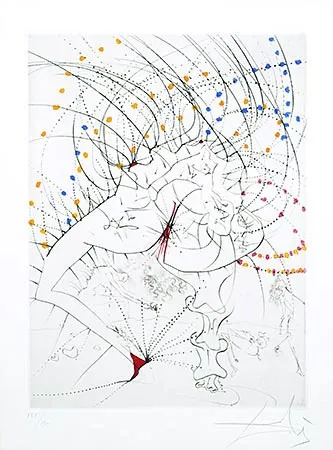 Gravura Dali - Femme-feuille (Leaf-woman)