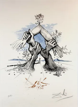 Litografia Dali - Five Continents - United Nations