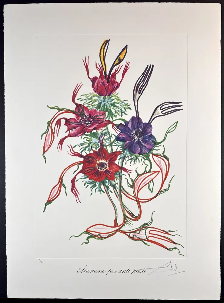 Gravura Dali - Florals Anemone per Anti-Pasti
