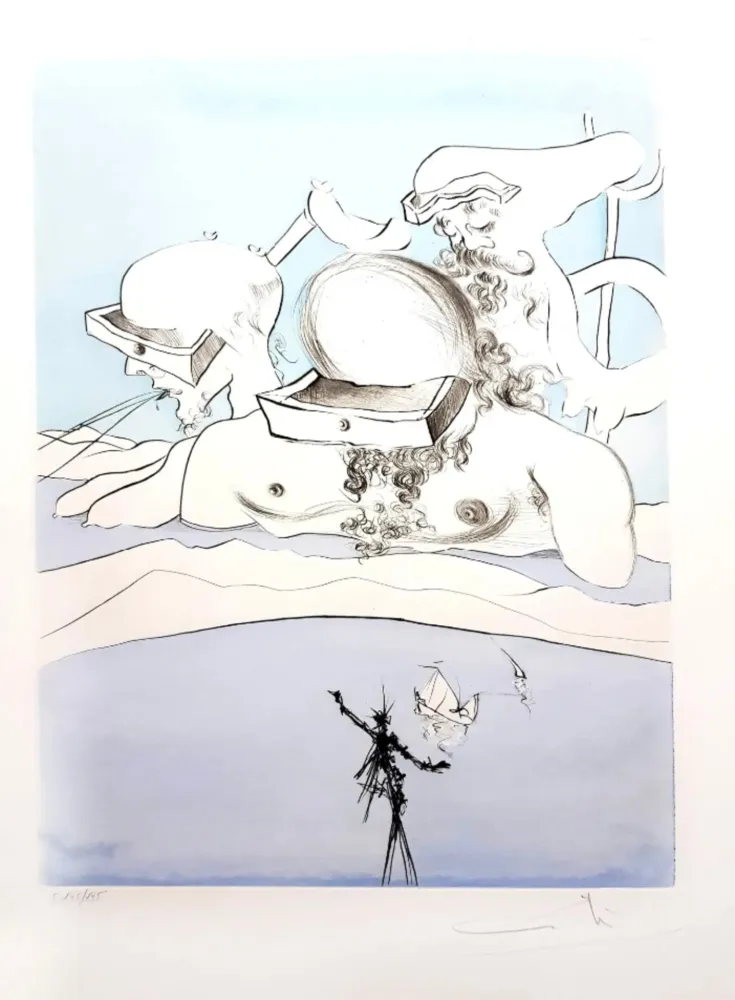 Gravura Dali - Flung out like a Fag-end by the Big