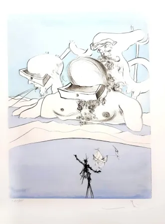 Gravura Dali - Flung out like a Fag-end by the Big