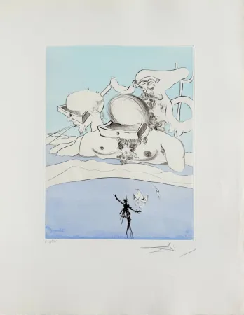 Água-Forte Dali - Flung Out Like a Fag-end by the Big-Wigs