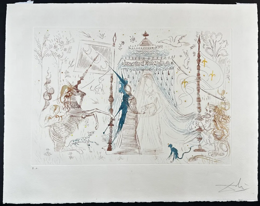 Gravura Dali - Gala, mon seul desir