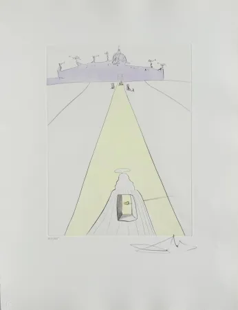 Água-Forte Dali - God, Time, Space, and the Pope