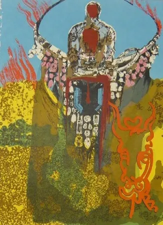 Litografia Dali - Golden Calf