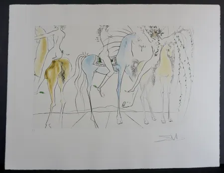 Gravura Dali - Hamadryades Mimetiques Arborescentes 