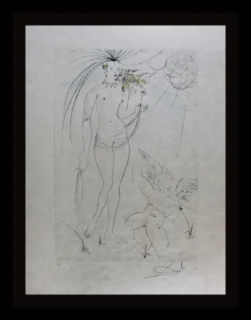 Gravura Dali - Hommage a Albrecht Durer Venus & Cupid