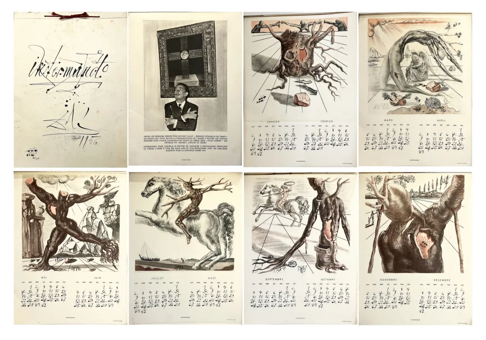 Livro Ilustrado Dali - INTERMUNDO. Calendrier pour 1956