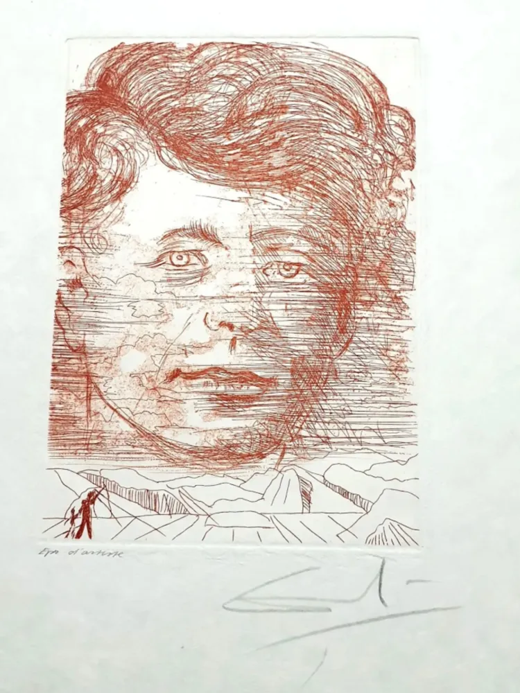 Gravura Dali - John Kennedy